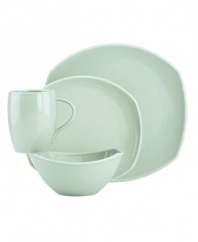 Feature modern elegance on your menu with Classic Fjord place settings. Dansk serves up pale green stoneware in unconventional shapes that are part round, part square, and totally fresh. Complements Classic Fjord metal serveware.
