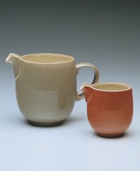 Warm, natural colors and a retro feel combine in this intriguing creamer jug. From Denby's dinnerware and dishes collection.