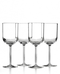 A smart solution for drinks on the patio or a romantic picnic, these acrylic wine glasses from Martha Stewart Collection are easier to carry and more outdoor friendly than glass alternatives.