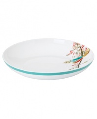 Make any meal sing with a splash of bright watercolor-inspired birds and florals the Chirp dinnerware and dishes collection from Lenox Simply Fine. Built for lasting luster and strength, this individual pasta bowl goes from oven to freezer to dishwasher to the table. Qualifies for Rebate
