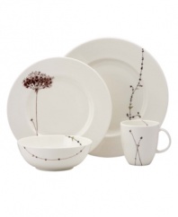 A flourish of thistles and starkly elegant vines add natural charm to this place setting. The perfect dinnerware collection for everyday to formal dining, Flourish place settings go easily from oven to table to dishwasher. Qualifies for Rebate