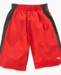 Work hard, play hard. No matter what he's doing in these shorts from Puma he'll be sure to be comfortable.