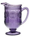 Past meets present. Raised medallions and fluted accents in amethyst-colored crystal make the Modern Vintage pitcher a standout addition to any table. From the Godinger drinkware collection.