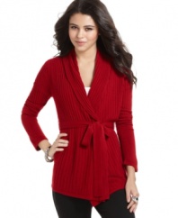 Pair this sweater cardigan from Sequin Hearts with your fave top for a relaxed look. Casual warmth never looked so cute!