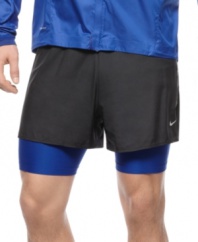 Rev up your workout wardrobe. These Dri-Fit shorts from Nike keeps you cool, comfortable and confident.
