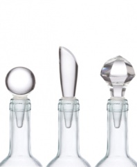The epitome of high style and luxury, Lenox Tuscany bottle stoppers raise the bar for entertaining. Made of solid crystal in classic shapes, they make an impressive gift for wine lovers.  Qualifies for Rebate