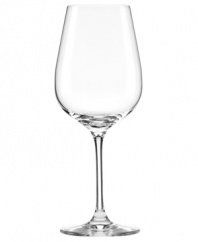 Crystal stemware inspired by the Tuscan appreciation for fine wine. These classic Pinot Grigio wine glasses are designed to emphasize the color and aroma of white varietals. Dishwasher-safe crystal by Lenox adds to their appeal. Qualifies for Rebate