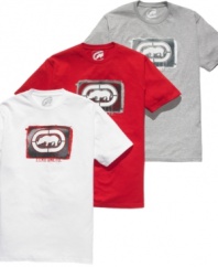 Break through your ordinary casual wardrobe with this cool logo tee from Ecko Unltd.