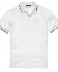 Sean John hits on a classic. With a crisp, clean look, this polo shirt will be a perennial fave.
