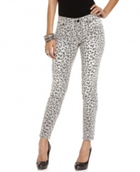 Talk a walk on the wild side in these leopard printed jeggings from Baby Phat! Pair with flats for a must-have daytime look.