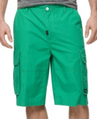 Add some color to your cargo collection with these shorts from LRG.