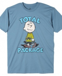 About a boy. This T shirt keeps Charlie Brown -- the total package -- front and center.