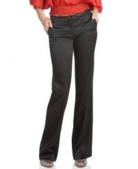 Wide-leg style and a flattering fit are perfect components in these trousers from XOXO that flatter your lower half!