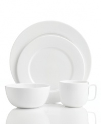 Set 5-star standards for your table with sleek 4-piece place settings from Hotel Collection. Balancing a delicate look and exceptional durability, the translucent Bone China collection of dinnerware and dishes is designed to cater virtually any occasion.