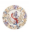 Work some magic at the table with the Taika salad plates from Iittala. Modern porcelain illustrated with a folksy nature scene promises memorable entertaining and effortless everyday meals.
