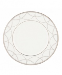 Sturdy bone china draped in delicate platinum garlands makes the Lenox Iced Pirouette accent salad plates a flawless go-to for formal dining. Qualifies for Rebate