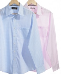 Bored of your regular pattern? This mini-checked shirt from Tasso Elba gives you a option to change it up.