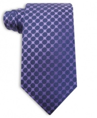 Tired of stripes and solids? Turn to this tonal polka dot from Perry Ellis for smooth, modern style.