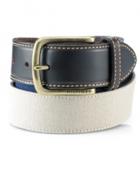 Perfect that spring prep look with this canvas belt from Tommy Hilfiger.