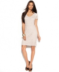 Get the ladylike look of the season with INC's sheath dress. A fabulous update to a classic silhouette!