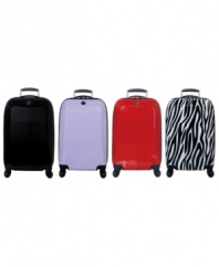 Go your own way. This hardside suitcase from Revo offers stylish options for the road-tested traveler, designed with a durable, ultra-lightweight ABS material and 360-degree twister wheels that roll effortlessly in every direction. 10-year warranty.