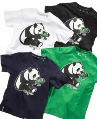 Let a peaceful panda graphic add some zen to his casual style with this tee from LRG.