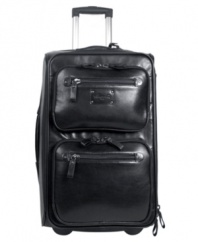 Get more mileage from your luggage with the Kenneth Cole Roma upright suitcase. Made from soft, beautiful full-grain cowhide leather, it's an essential take-along for trips both short and long. In addition to the large main packing compartment, you'll enjoy pocket after pocket of smart organizational space. Limited lifetime warranty.