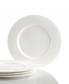 Set 5-star standards for your table with sleek appetizer plates from Hotel Collection. Balancing a delicate look and exceptional durability, these translucent dishes are designed to cater virtually any occasion. Complements Link and Bone China dinnerware.