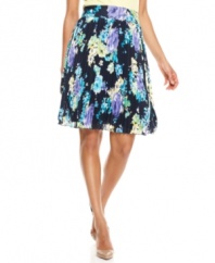 Flirty florals adorn this charming skirt from Charter Club. Accordion pleats add an extra feminine touch, too!
