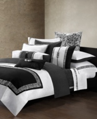 Lined with beautiful, Eastern-inspired embroidery, this quilted sham adds inviting elegance to the Indochine bedding ensemble from Natori. Zipper closure.