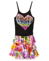 Flowers by Zoe Girls' Heart Ruffle Dress - Sizes 4-6X