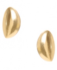 Fashionable foliage. Kenneth Cole New York's petite leaf-shaped studs create a stylish effect in gold-plated mixed metal. Approximate diameter: 5/8 inch.