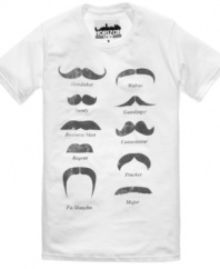 Weigh your options. If you're thinking of growing a mustache, this t shirt from New World is a must.
