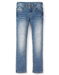 GUESS Kids Girls' Foxy Skinny Ankle Jeans in Light Stone Wash - Sizes 7-16