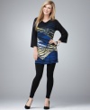 Get in line! Style&co.'s printed tunic makes any outfit instantly more chic!