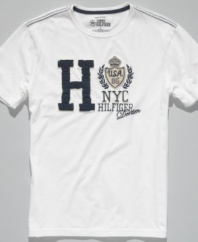 This t-shirt from Tommy Hilfiger is full of timeless campus style.