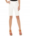 In a bright white, these Calvin Klein bermuda shorts are the perfect bottoms to anchor bold spring looks!