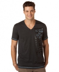 Put casual style into overdrive with this graphic t-shirt from Calvin Klein Jeans.