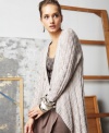 A basket weave adds tactile texture to this doo.ri for Impulse cardigan sweater -- perfect for an on-trend layered look!