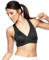 Get a little support during your workouts with Ideology's sports bra. Molded cups and adjustable hook closures at the back ensure a perfect fit; breathable mesh panels at the side keep you cool and dry.