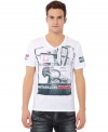 Get graphic in your weekend wardrobe with this tee from Buffalo David Bitton.