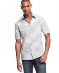 Plaid gives you subtle style in this versatile John Ashford shirt that easily goes anywhere.