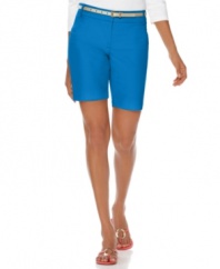 Modernize your wardrobe with these chic Charter Club shorts. The slim fit is right on-trend this season!