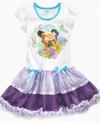 All it takes is a little pixie dust. She'll be transported into a magical land in this darling tutu dress from Disney. (Clearance)