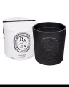 Diptyque teamed up with Virebent, a well-known porcelain manufacturer established in 1924, to make its indoor and outdoor scented candle. It chose earthenware for its rustic touch and hand-crafted look, and because it embodies and brings to life the brand emblematic oval. This four-wick Diptyque candle is made exclusively by hand,and recalls a bouquet of roses and blackcurrent leaves. Burn time is approximately 150 hours.