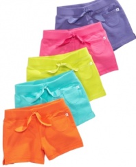 Casual gets colorful with a pair of these darling knit shorts from Carter's.