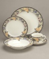 Throughout the world, the name Mikasa is synonymous with unparalleled taste and quality in fine tableware, giftware, and collectibles. The Garden Harvest dinnerware collection brings distinctive Mikasa design to your informal entertaining, in a fresh, clear pattern of summer fruits on creamy white glazed stoneware. (Clearance)