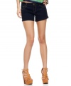An inky rinse makes these shorts from Celebrity Pink Jeans the perfect dark contrast to any one of your colorful tops!