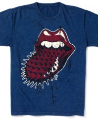 Roll out to the club with classic rocker style wearing this Rolling Stones t-shirt from RIFF.