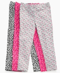 She can pull on the pretty prints on these leggings from So Jenni to add some fun to her fashion.